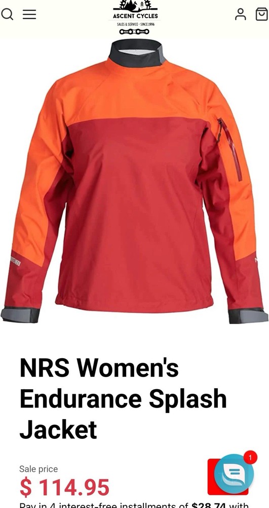 NRS Women's Endurance Splash Jacket