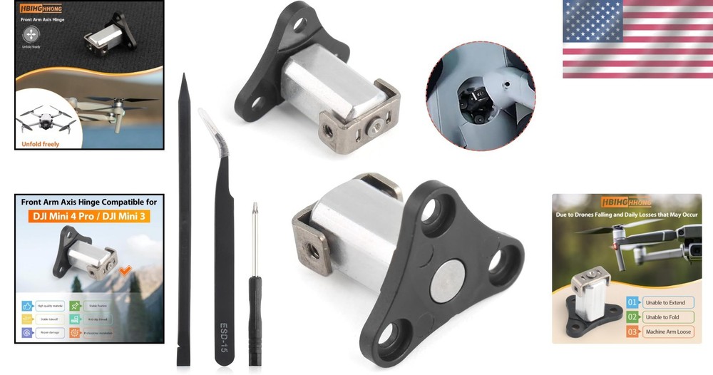Restore Your DJI Mini 4 Pro: Front Arm Axis Replacement with Installation Tools
