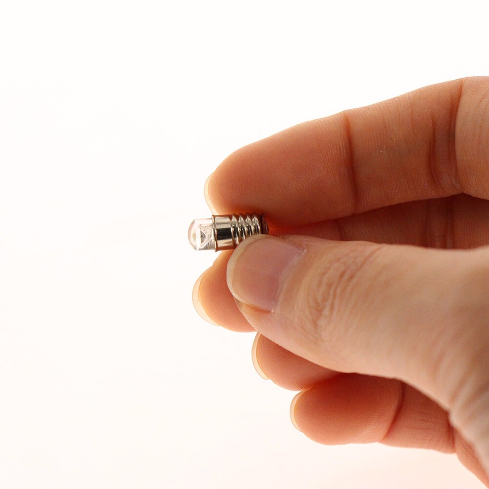 10pcs Warm White 5mm LED Screw Bulb E5 E5.5 12V HO TT N Scale E501
