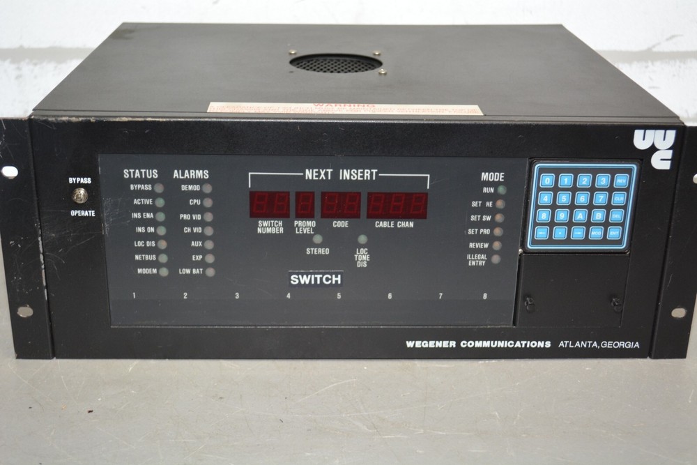 ^ Wegener Communications Switch #X2002