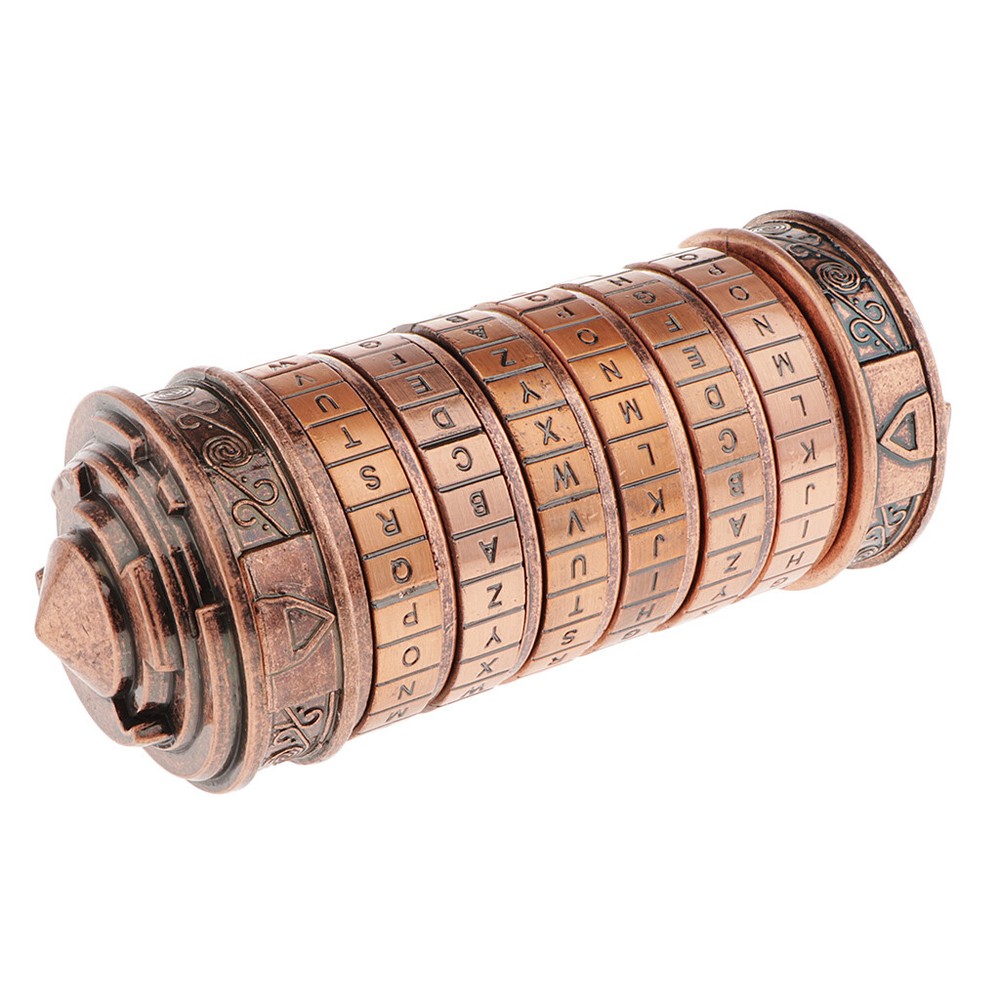 Lock Code Metal Box Birthday Gift Letter Escape Password Room Bronze