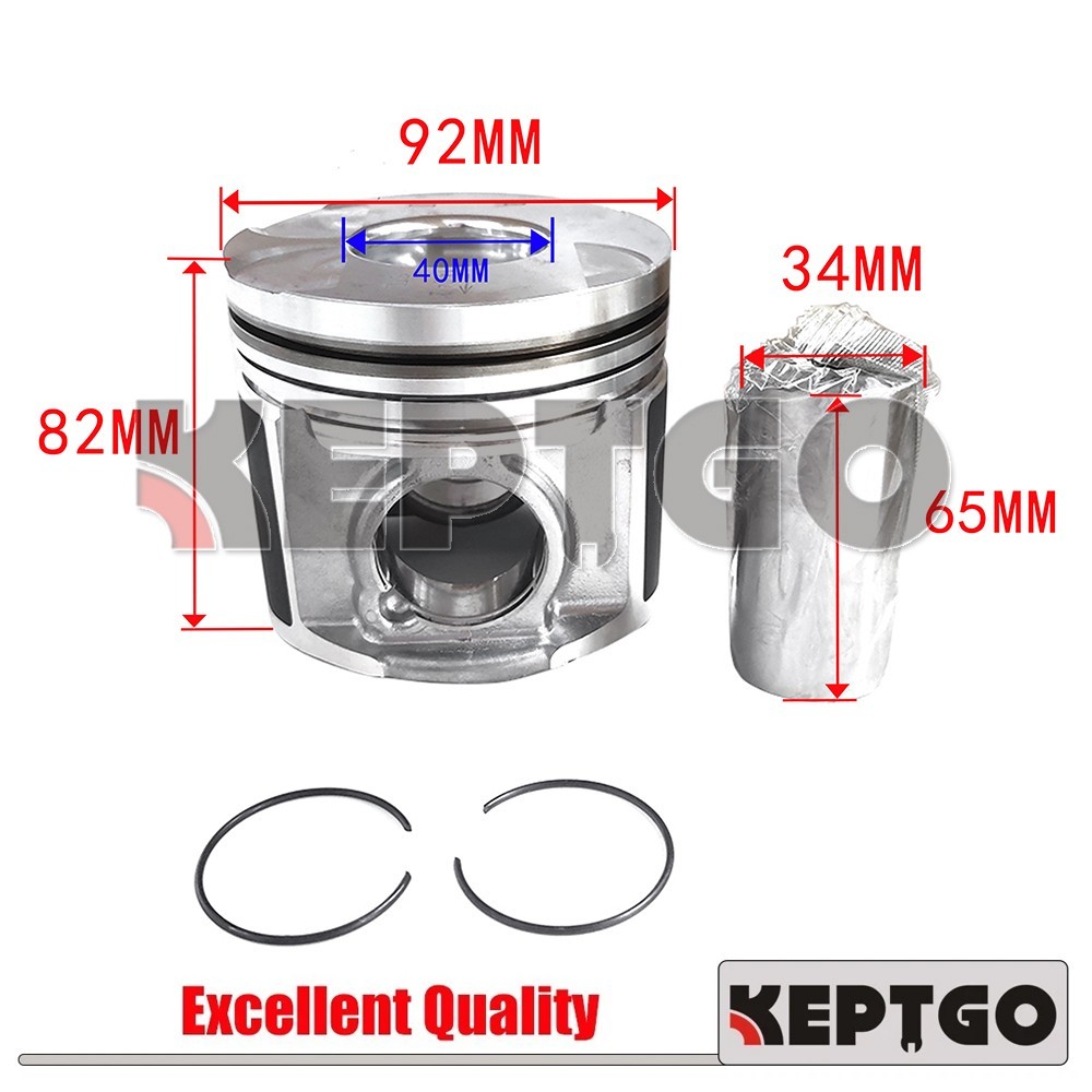 4pcs 2KD STD Piston Set STD For Toyota 2KD-FTV Engine