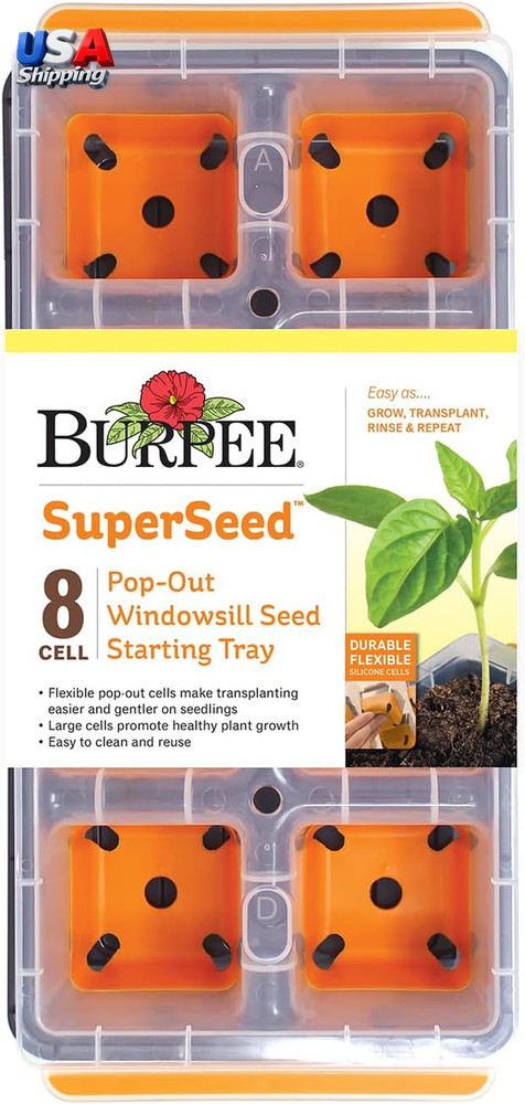 Superseed Windowsill Seed Starting Tray | 8 XL Cell | Seed Starter Tray