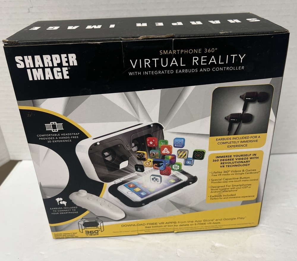 SHARPER IMAGE Smartphone 360 Degree Virtual Reality Headset