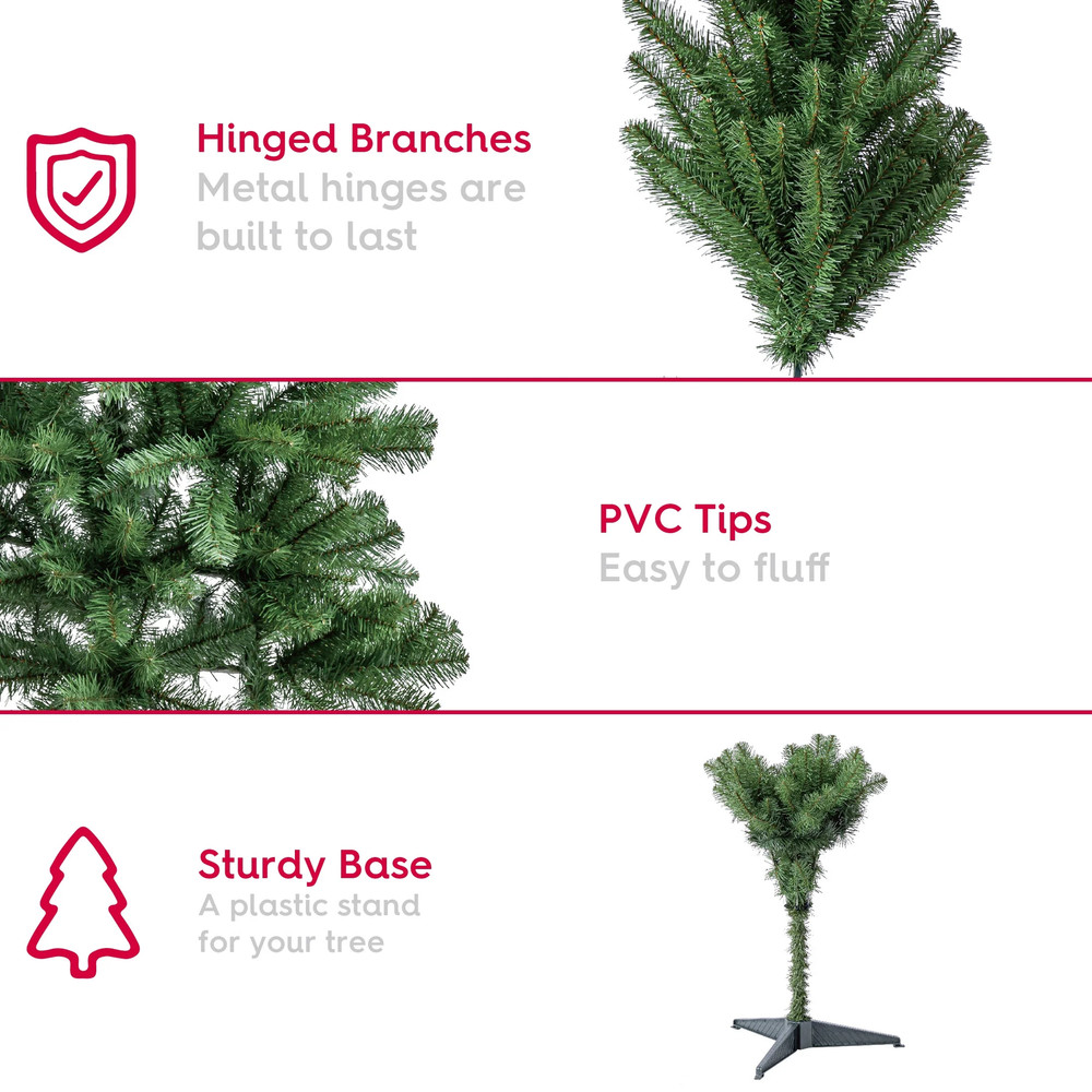 6' Wesley Pine Green Artificial Christmas Tree, by