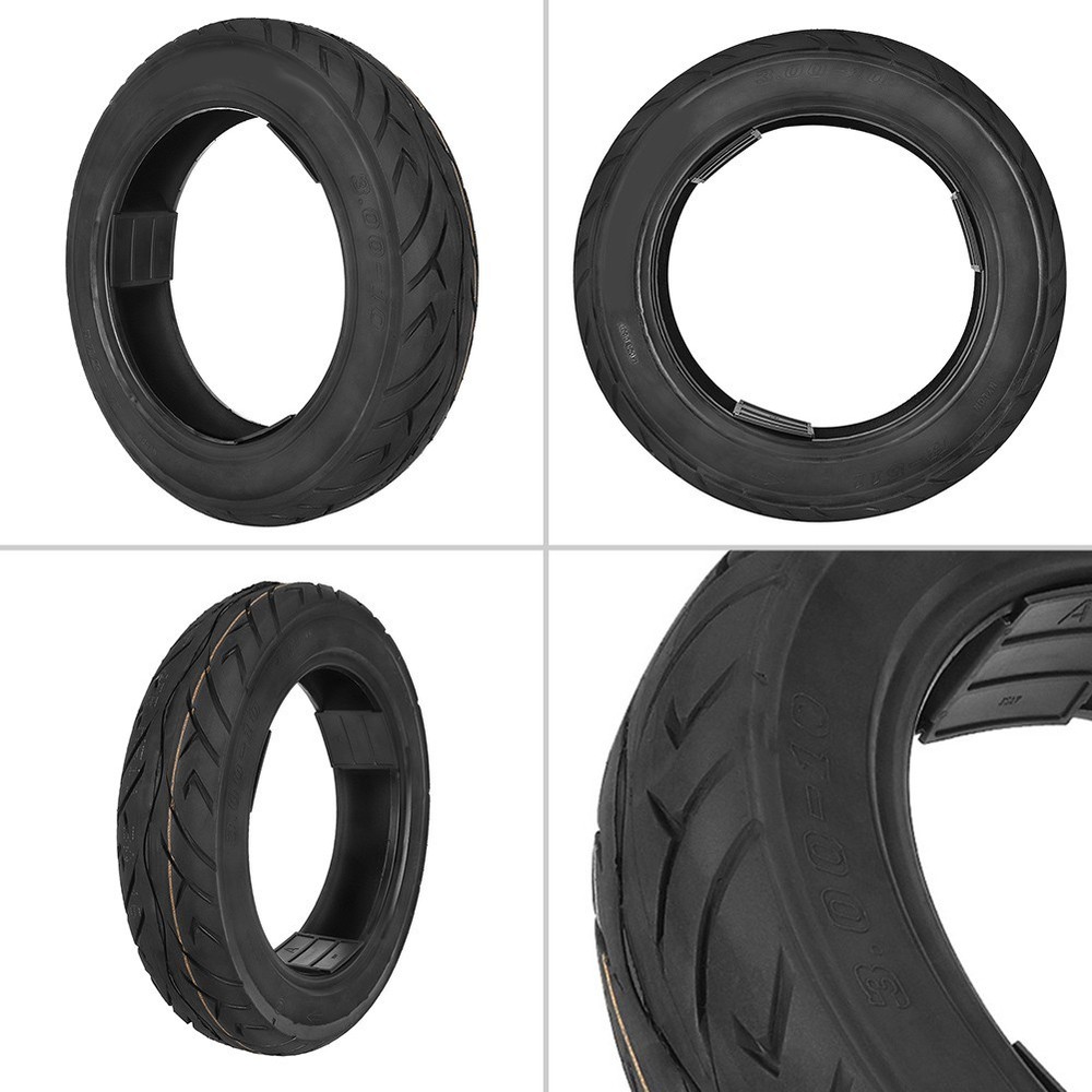 Aggressive Tread Pattern Tough Non Slip Tires Sized at Three Point Ten