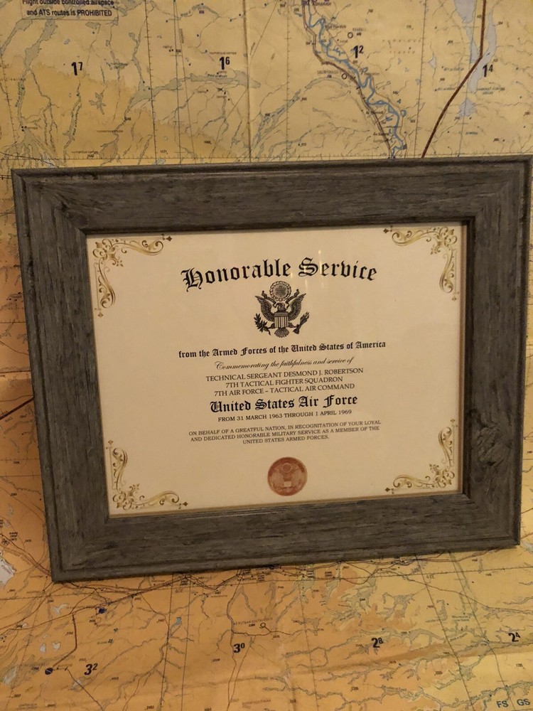 HONORABLE SERVICE ~ U.S. AIR FORCE - Commemorative Certificate w/Custom Printing