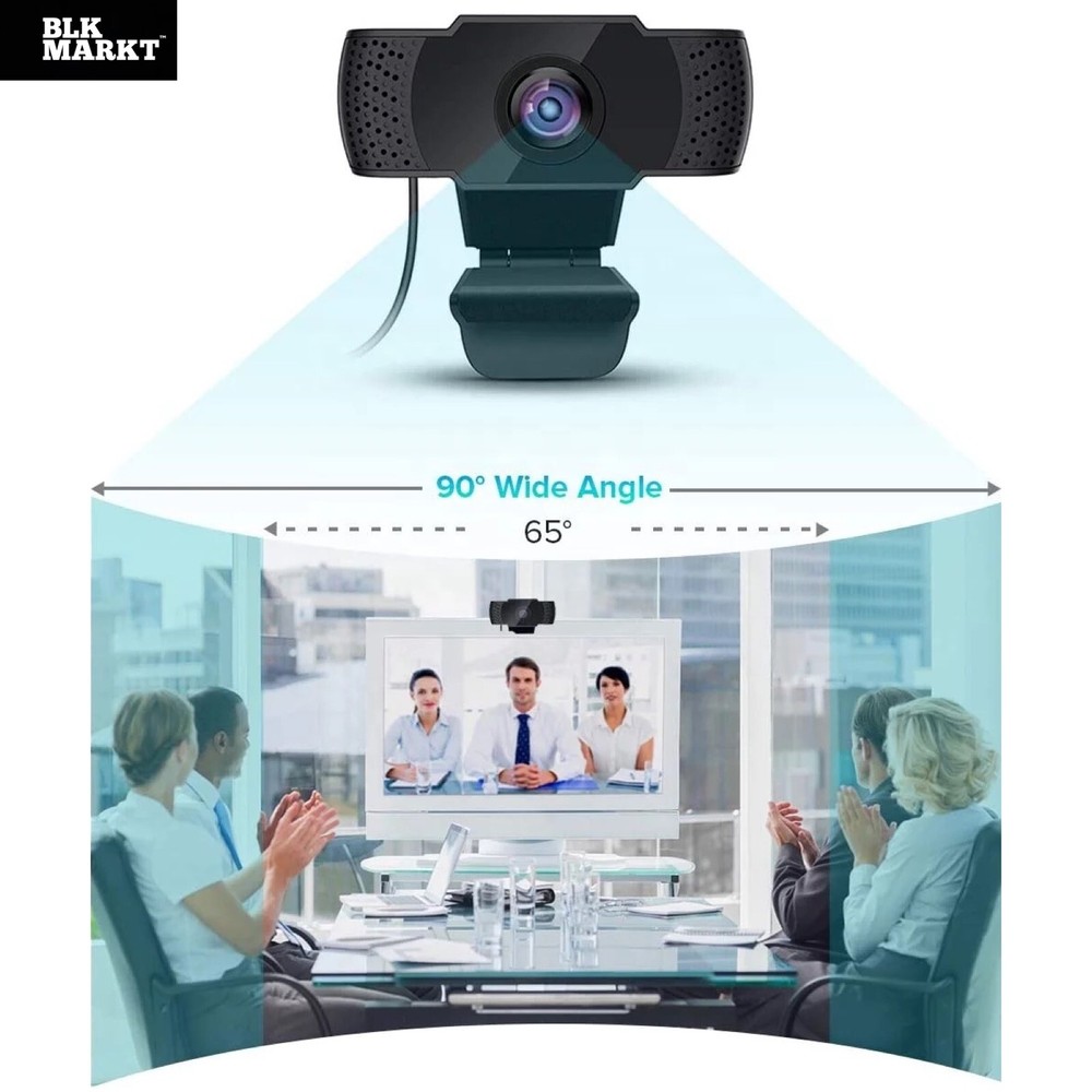 Webcam HD with Microphone Web Camera USB 2.0 for PC MAC Desktop Laptop Computer