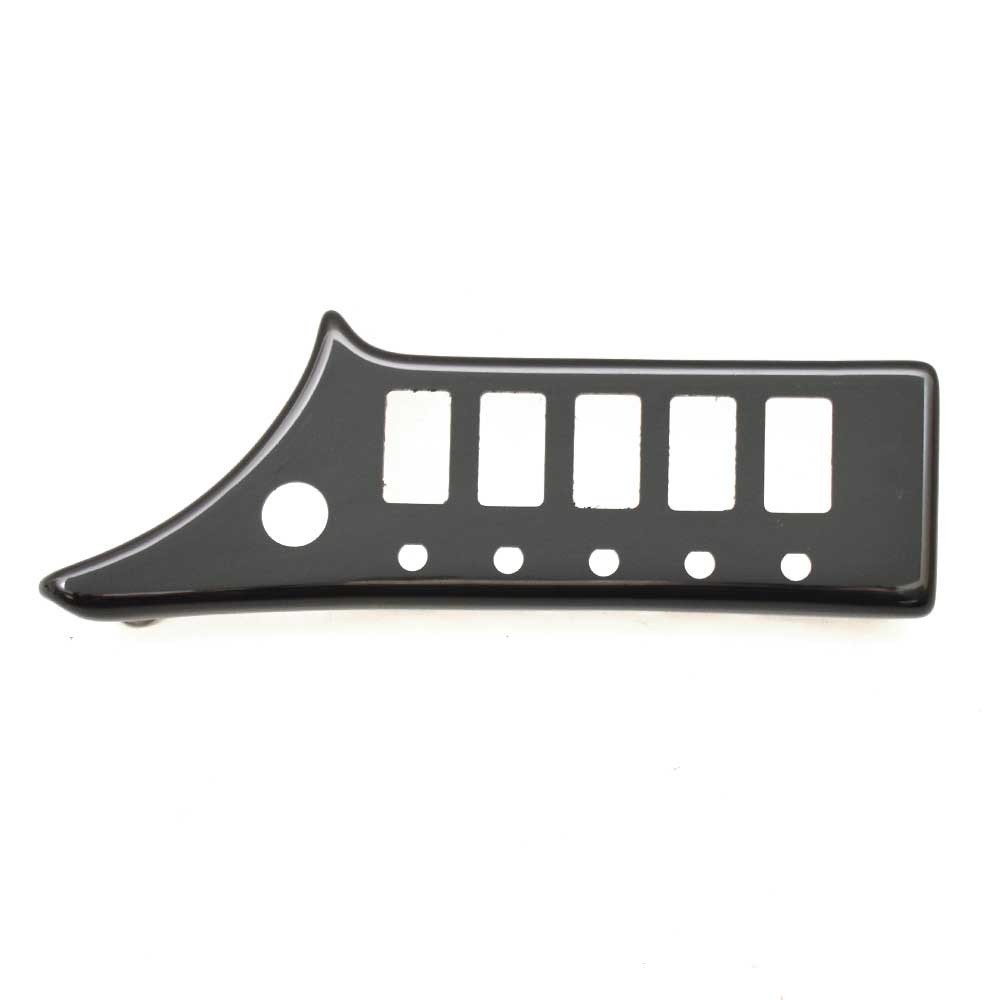 Lowe Boat Blank Switch Panel 2103165 | 11 1/8 x 4 Inch Black Plastic