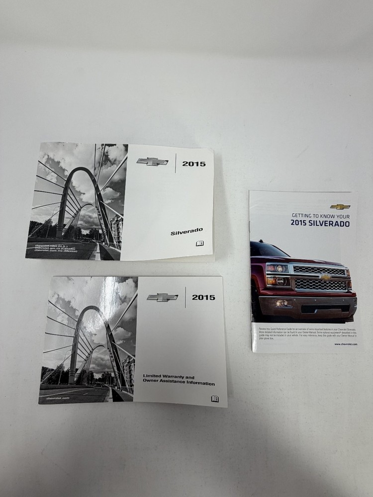 2015 Chevrolet Silverado Owners Manual OEM Set