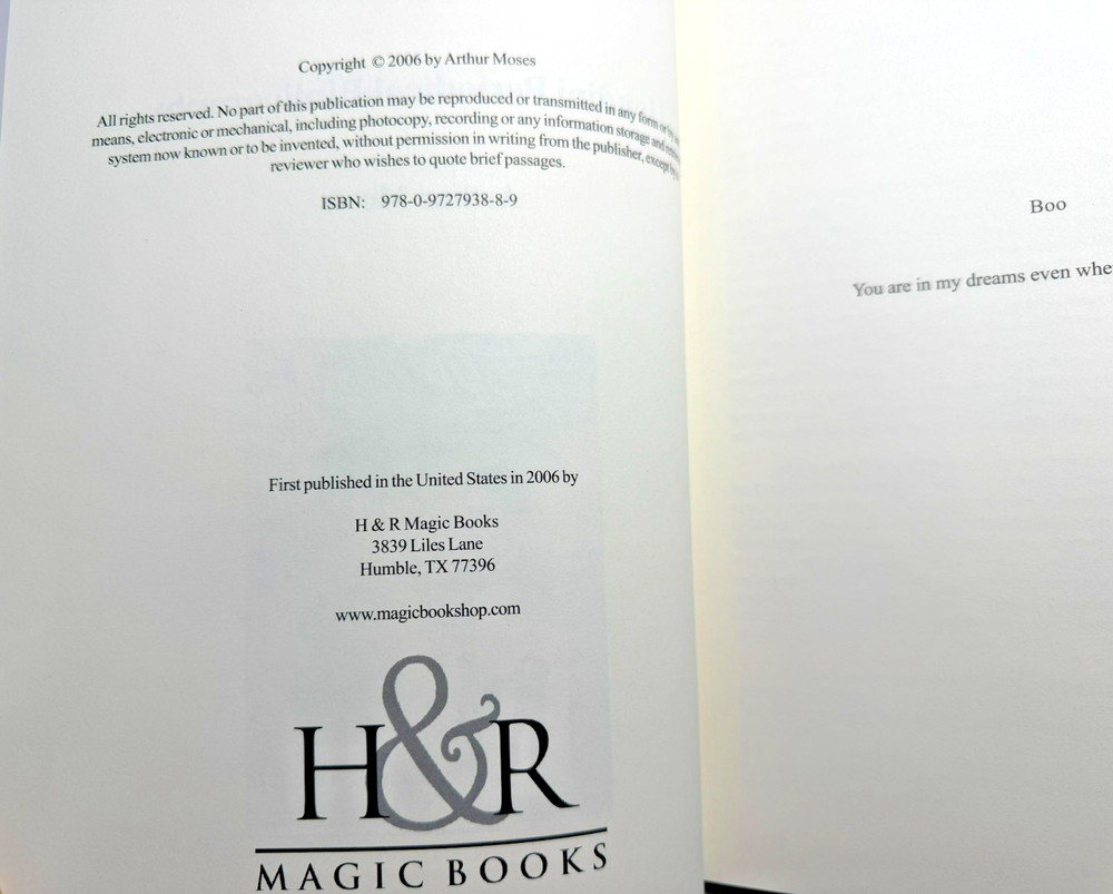 Houdini Periodical Bibliography Arthur Moses 2006 HC Magic Reference Book
