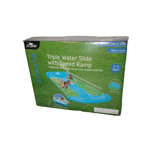 Triple Water Slide With Speed Ramp