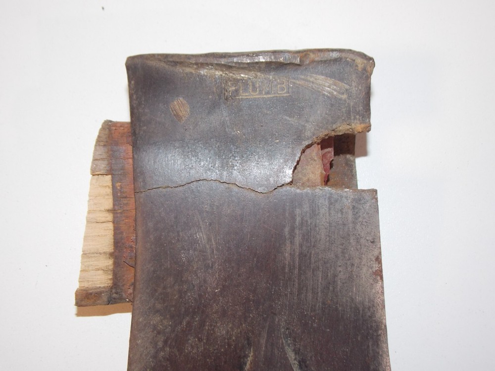 Vtg Plumb 4.25" Single Bit Axe Head 3lbs 6oz