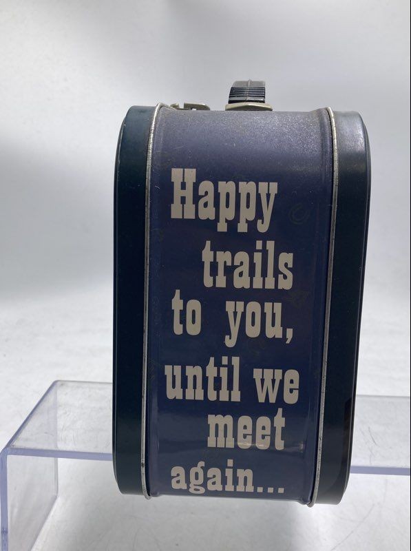 Roy Rogers And Trigger Multicolor Large Rectangular Tin Metal Lunch Box
