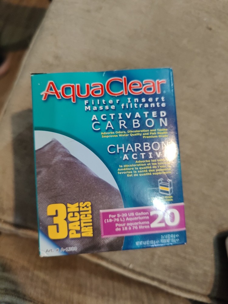 Aqua Clear AquaClear 20 Activated Carbon Inserts, Aquarium Filter Replacement...