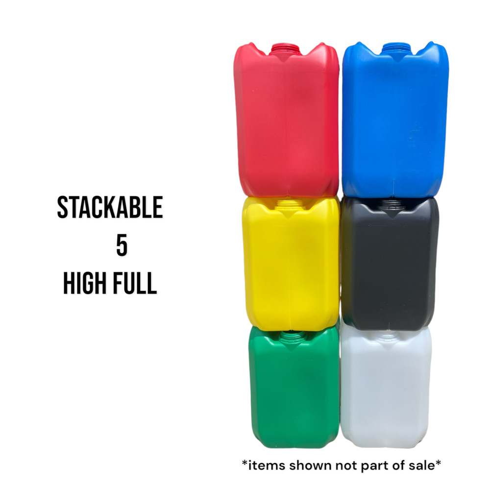 5 Gallon Plastic Headpack with Cap & Faucet-Stackable-Home Brewing-Water Storage