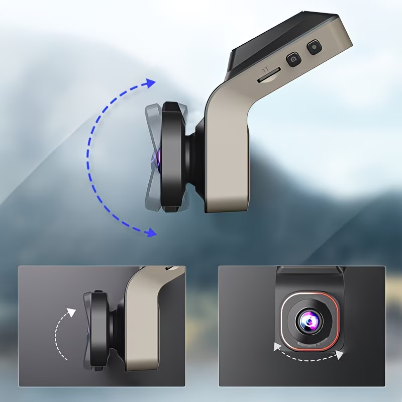 1080P Front Dash Cam Compatible for with IPS Screen, G-Sensor & Night Vision - A