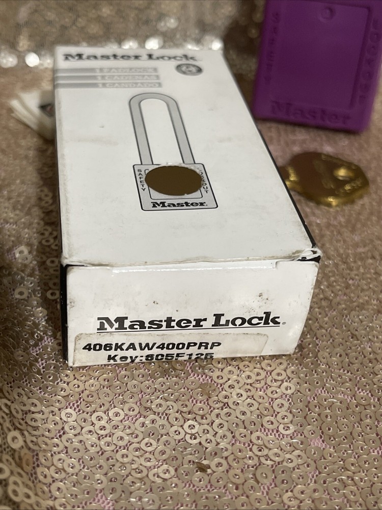 MASTER LOCK 406KA400PRPLockout Padlock Purple New