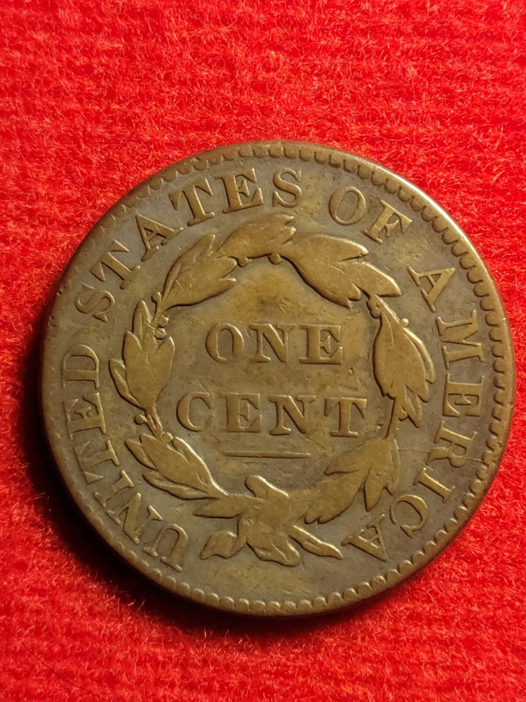 1829 large cent N-4 Large Letters