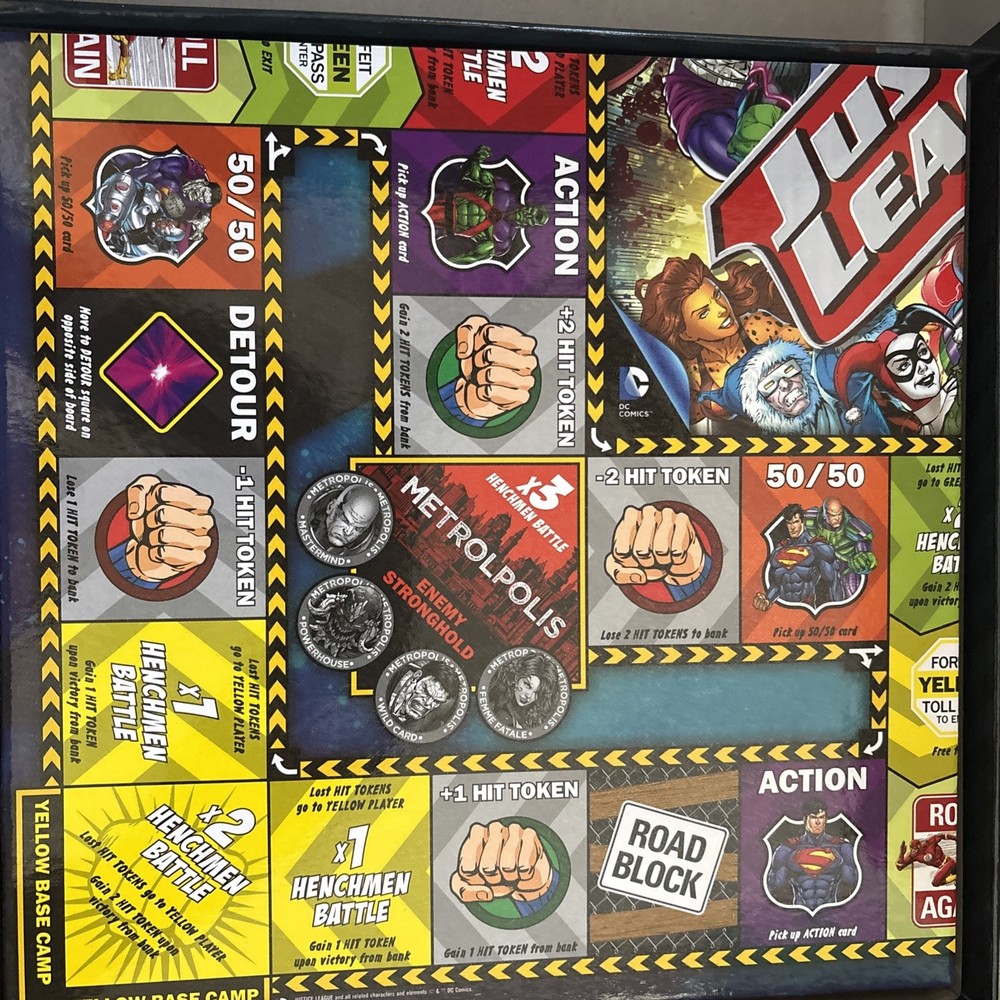 JUSTICE LEAGUE ROAD TRIP board game 2015 DC Comics