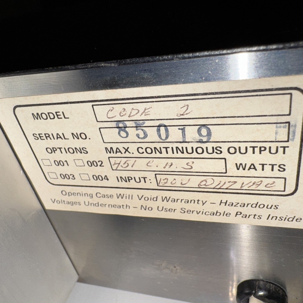 Vintage - Electronic Regulated POWER SUPPLY - Solid State -short Circuit Proof