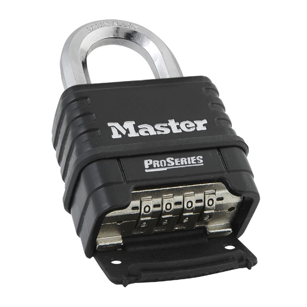 Master Lock-1178 Combination Padlock, Bottom, Black/Silver