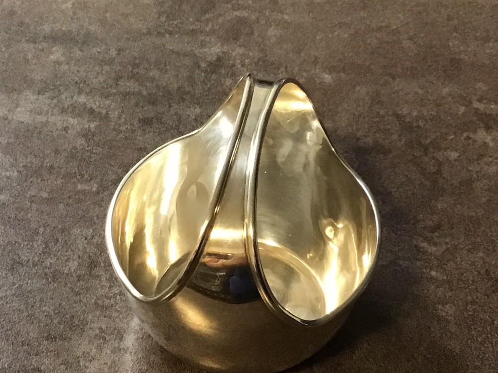 Antique David R. Rough Solid Sterling Silver Elegant Small Nut Bawl, 59.8g,