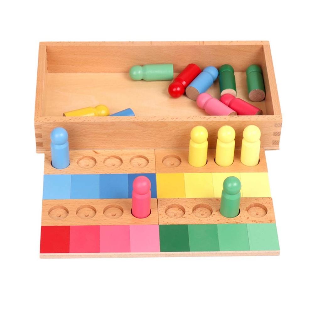 Montessori Color Game Resemblance Sorting Task Sensorial Material Early Devlo...