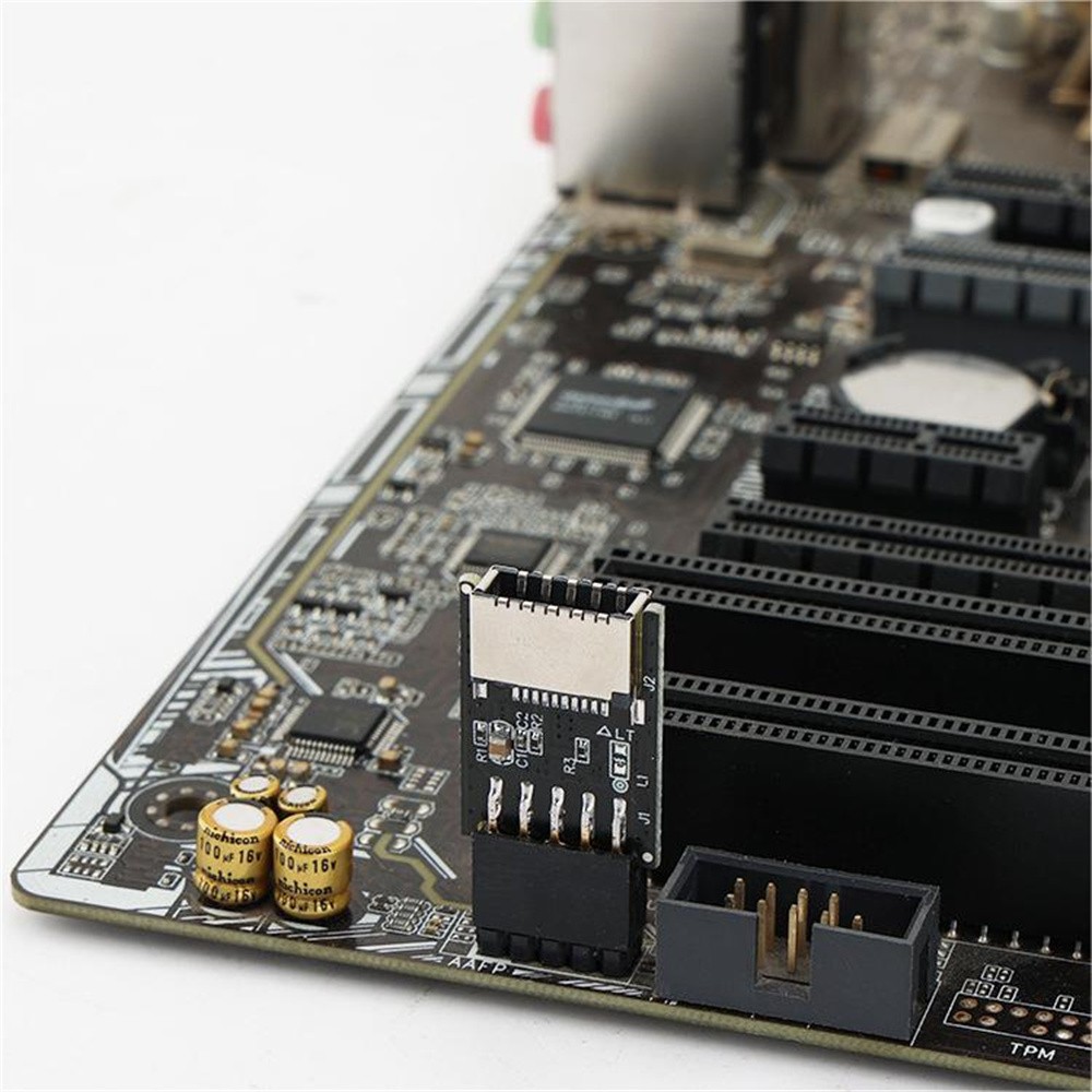 9-PIN To C-type A-key Front Connector E-type Interface Adapter Motherboard
