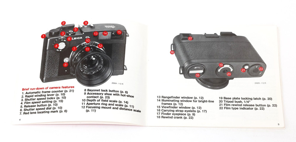 Leica CL Instruction Manual
