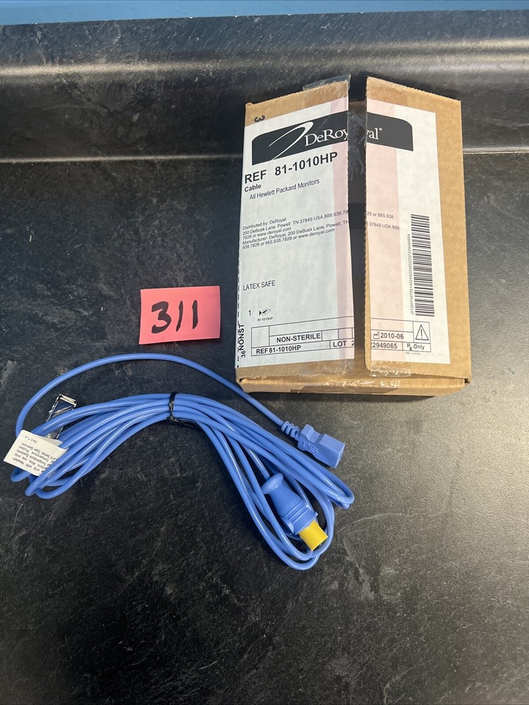 DEROYAL Temperature Probe Interface Cable 81-1010HP NEW