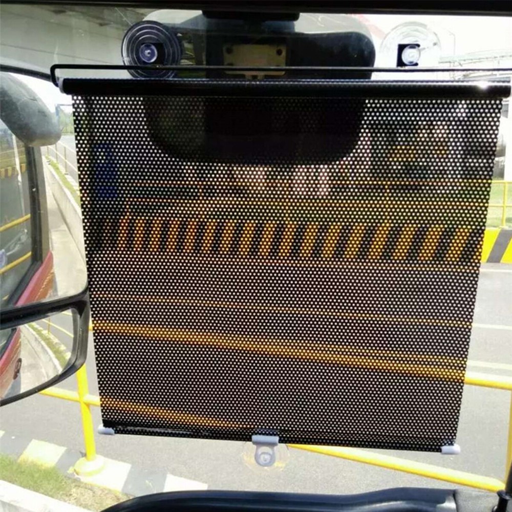 2-Pack Retractable Auto Sun Shade Cover Car Side Window Roller Visor Shield