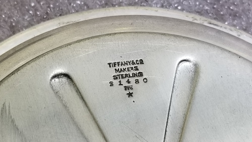8 TIFFANY & CO. STERLING SILVER PLATES 1920