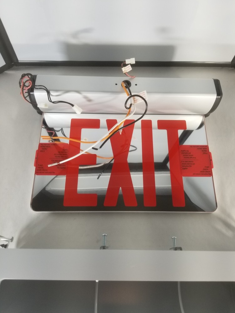 Compass CELS1RNE LED Emergency Exit Sign Red Letter Please Read Description