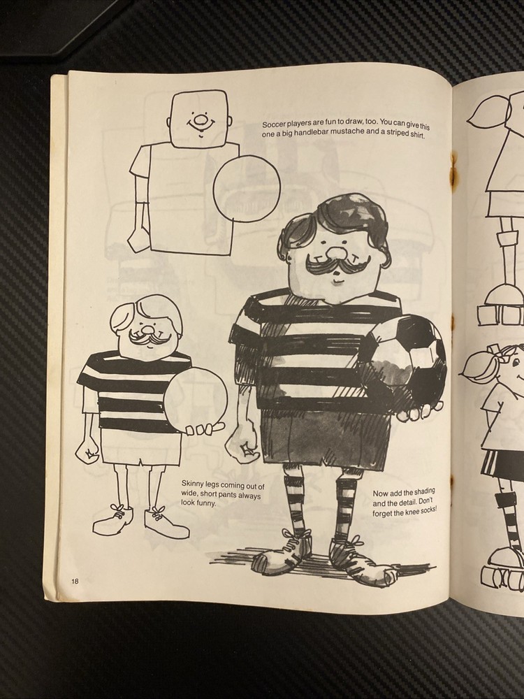 How To Draw Funny People - 1981 Book