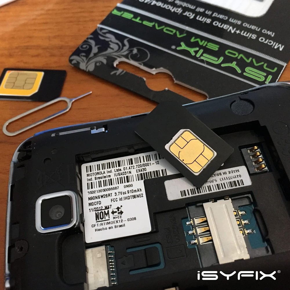 4-in-1 SIM Card Adapter Kit with Eject Tool for Nano Micro Standard Sizes