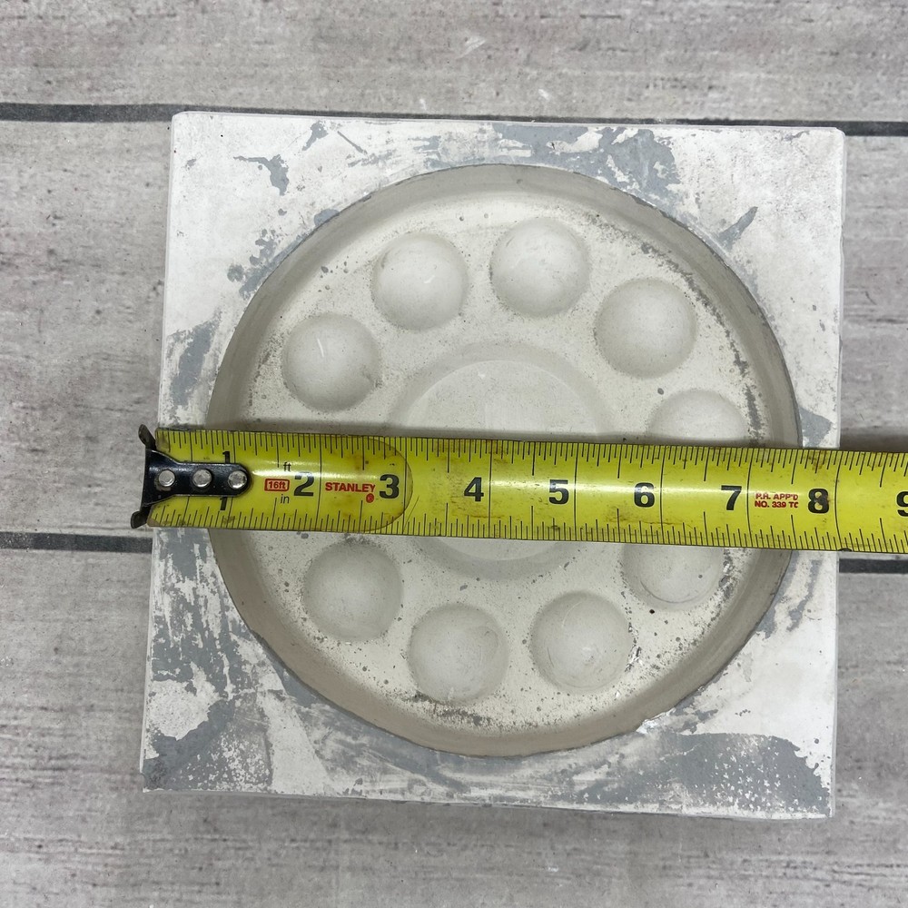 Unbranded Ceramic Casting Mold Round Deviled Egg Serving Platter Tray