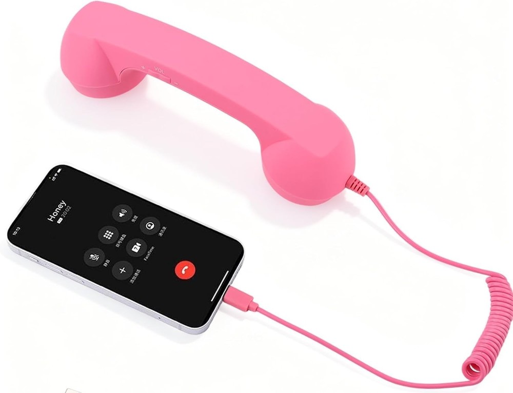 Retro phone handset suitable for iPhone and Android, vintage wired handset