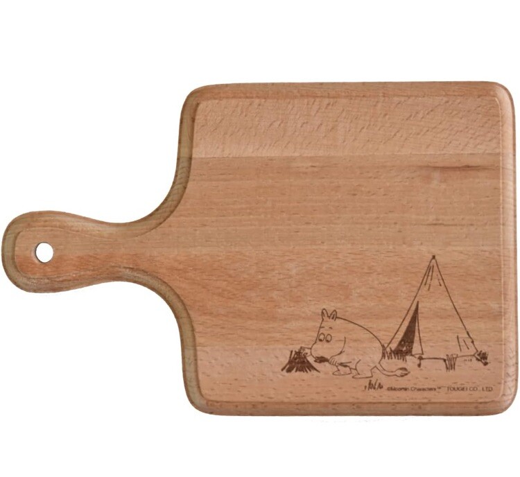 Moomin Valley natural cooking cutting board kitchen tool square