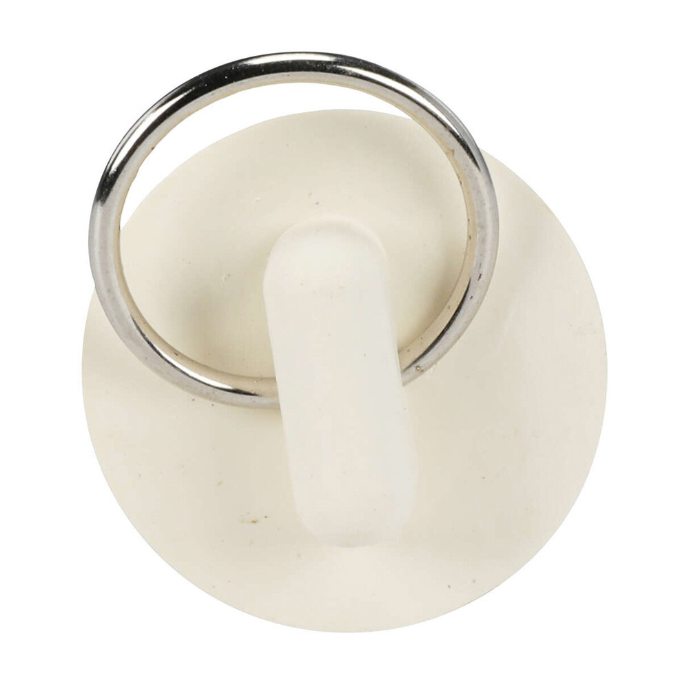 Ace Basin/Bath Stopper, 1Inch White Solid Rubber Sink Stopper, 40173