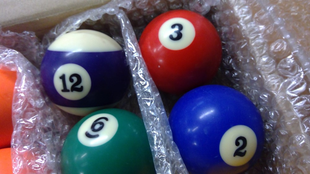 Complete Set Standard 2 1/4" Pool/Billiard Balls