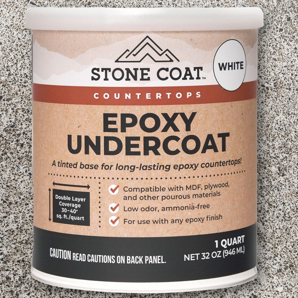 Stone Coat Countertops White Epoxy Undercoat – Epoxy Paint and Primer Mix