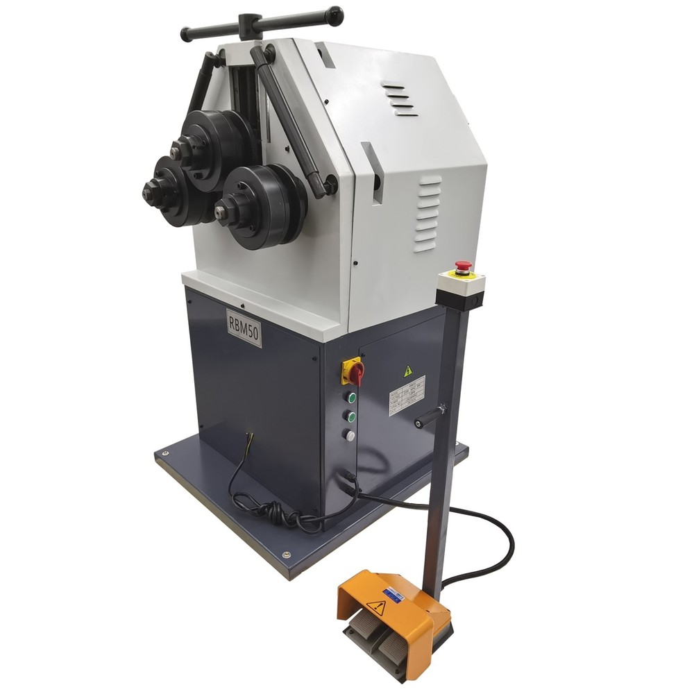 3 Rollers Industrial Electric Roll Bending Machine φ2" Ring Roller 220V