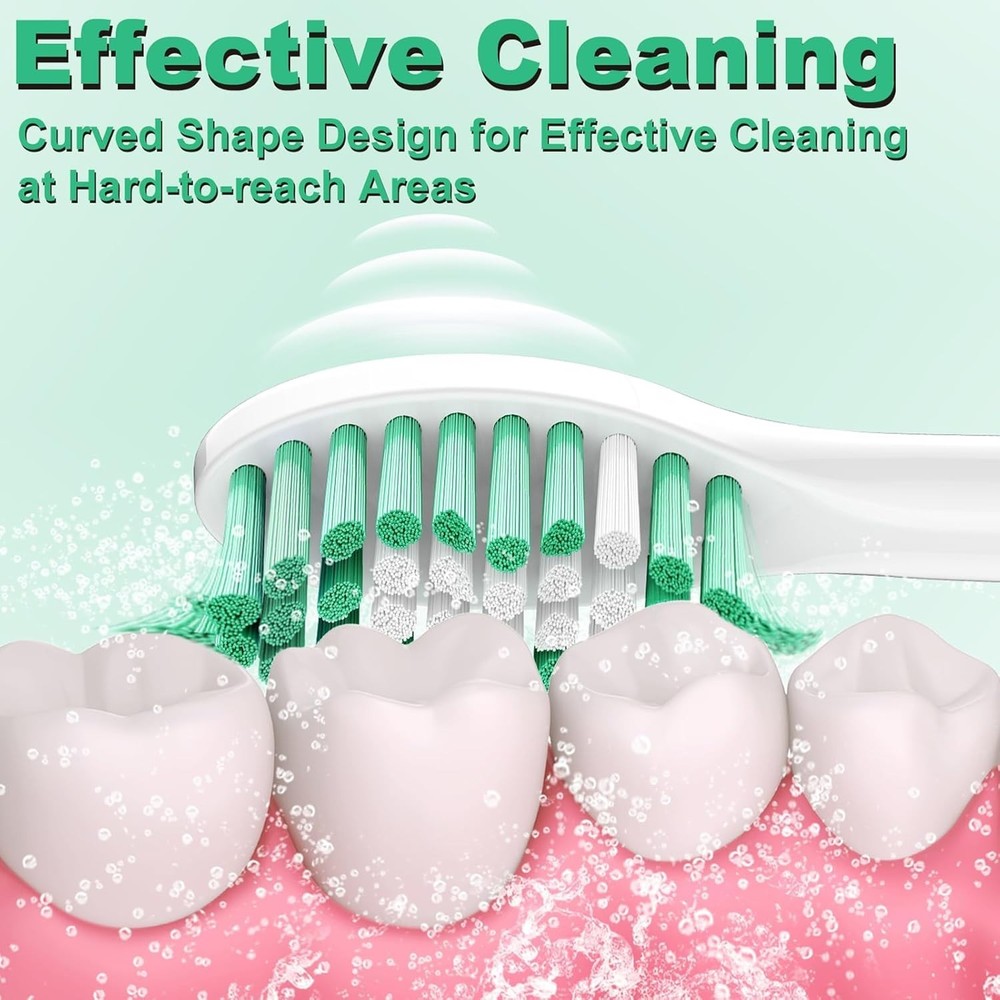 6 Pack Philips Sonicare E-Series Replacement Heads - Advanced Bristle Comfort