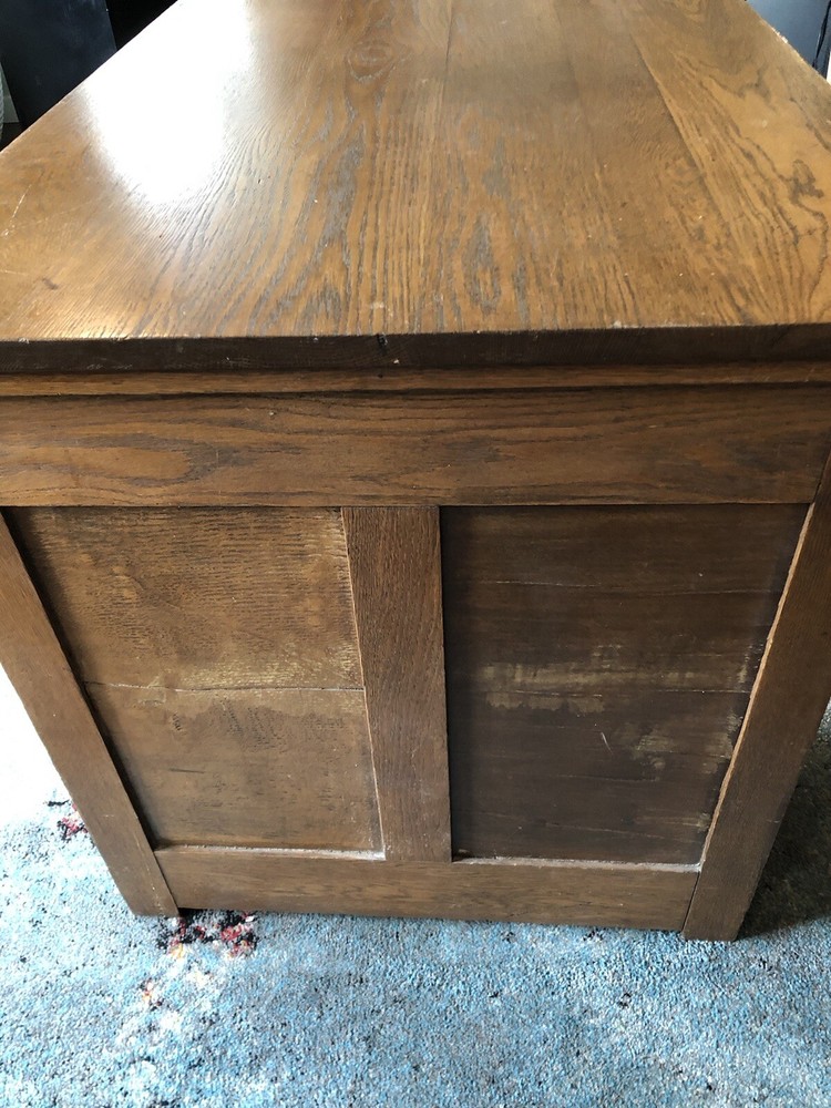 Antique Tiger Oak Desk