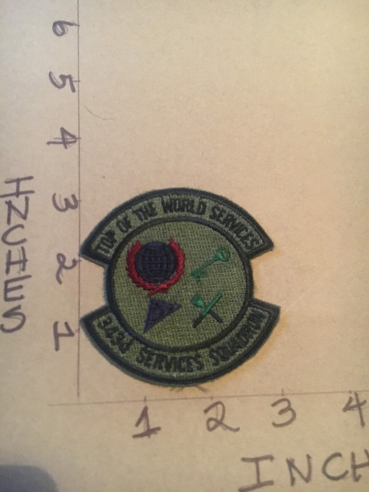 USAF 343rd Services Squadron subdued patch 5/3/25