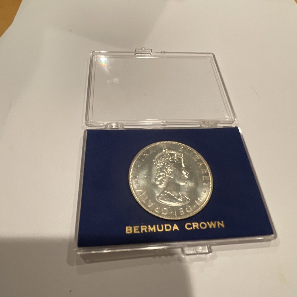 BERMUDA ONE SILVER CROWN 1964. IN ORIGINAL PRESENTATION CASE