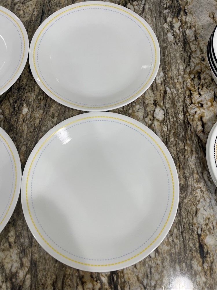 Corelle Paloma 15 pc Dinnerware Service for 4 Vitrelle Glass Missing 1 Bowl 🇺🇸