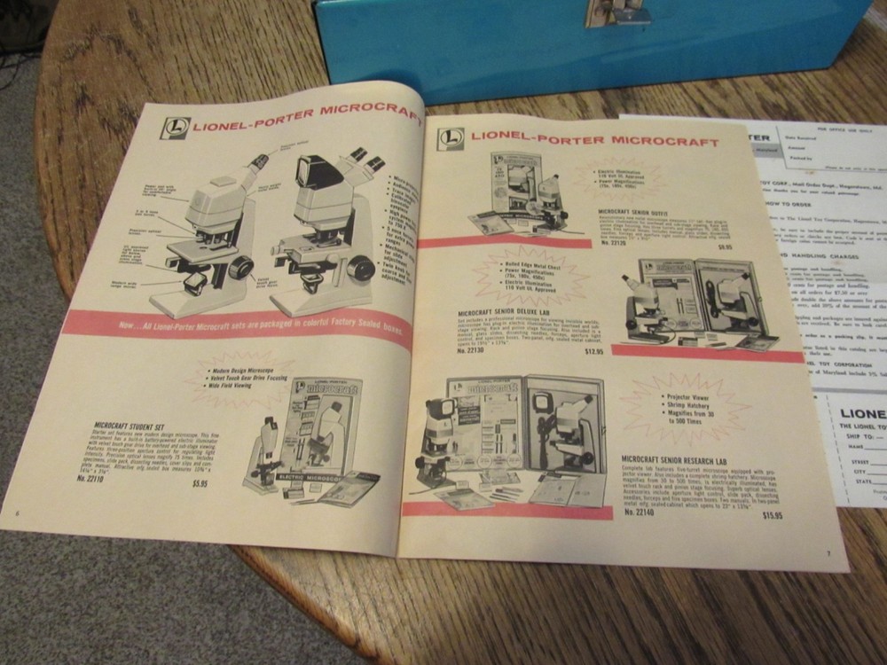 1963 Lionel-Porter Microcraft Microscope Lab Set