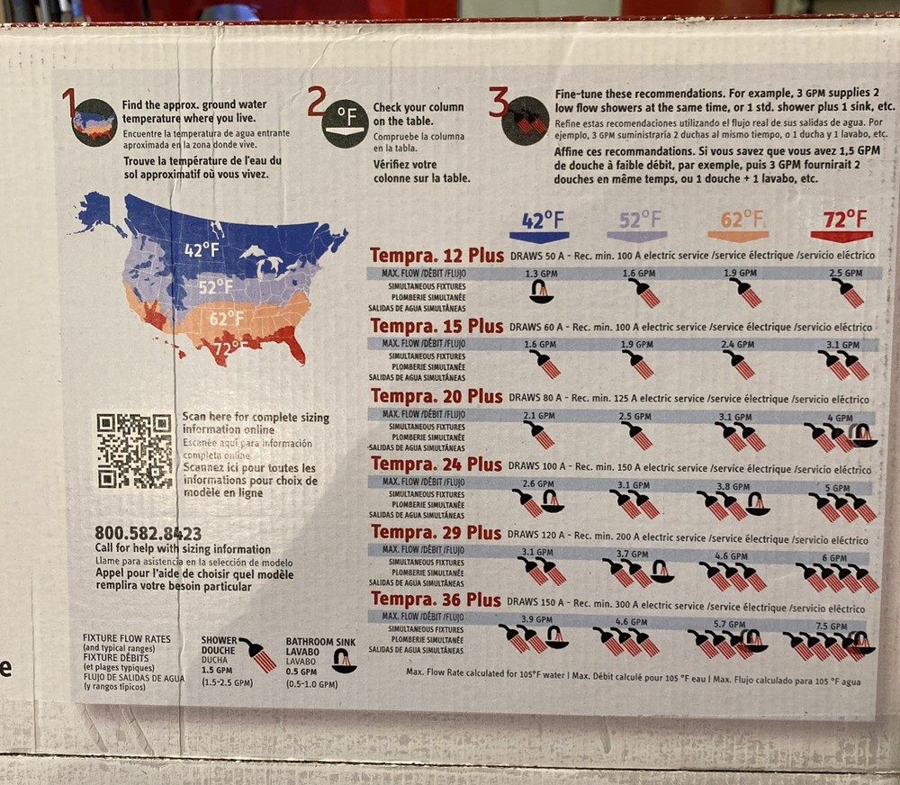 Stiebel Eltron Tempra 36 Plus 36kW 240V Tankless Water Heater 7.03 GPM